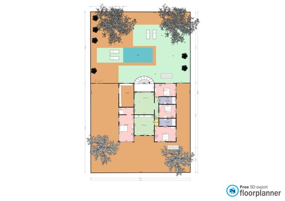 Relex Villa With Private Pool Willemstad Buitenkant foto
